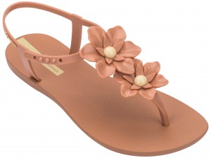 Ipanema Duo Flowers Női Szandál Barna Sárga | 4261MEIOF