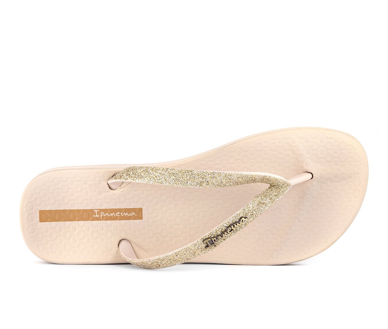 Ipanema Ana Sparkle Női Strandpapucs Bézs | 4703SIDJO